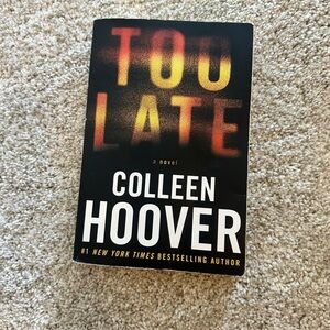 'Too Late' Novel - Black and Red Cover